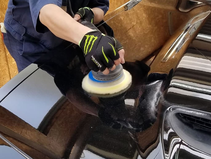 グロスアーマー艶の鎧・車磨き・自動車コーティングの施工イメージ